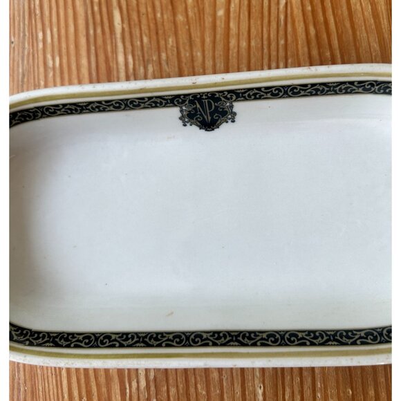 Vintage Shenango China Netherland Plaza Hotel Oval Serving Dish Restaurant Ware - Picture 3 of 6